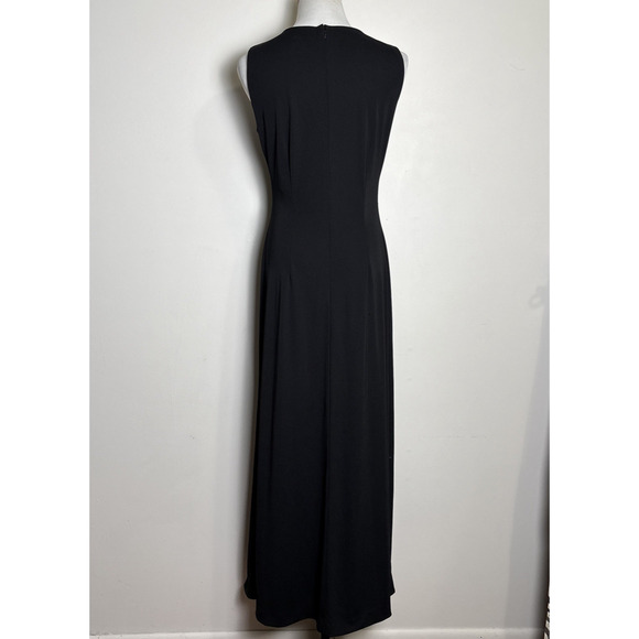 Patra Vintage Beaded Whimsigoth Maxi Dress Size 8 Black Sleeveless Fairy Formal - Picture 2 of 10